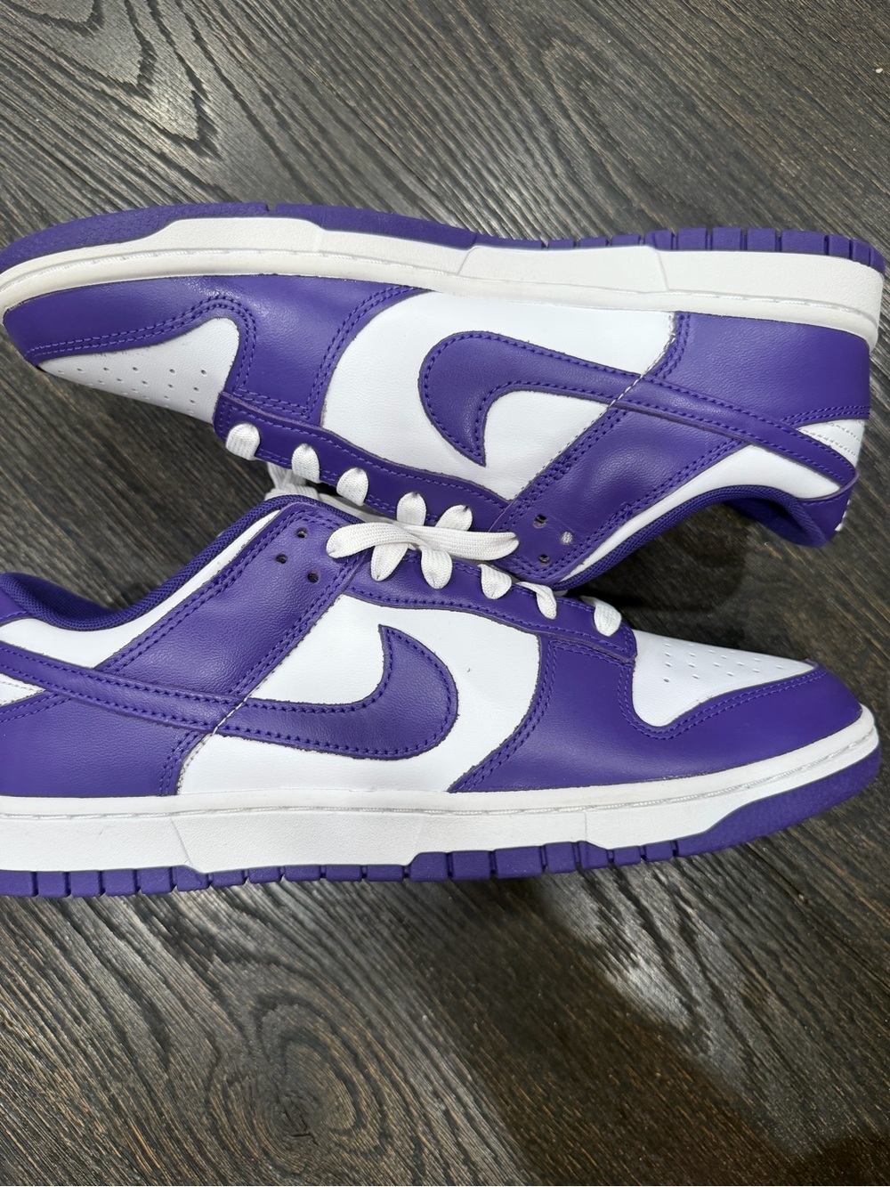 Nike Dunk Low Retro White/Court Purple mens size 10